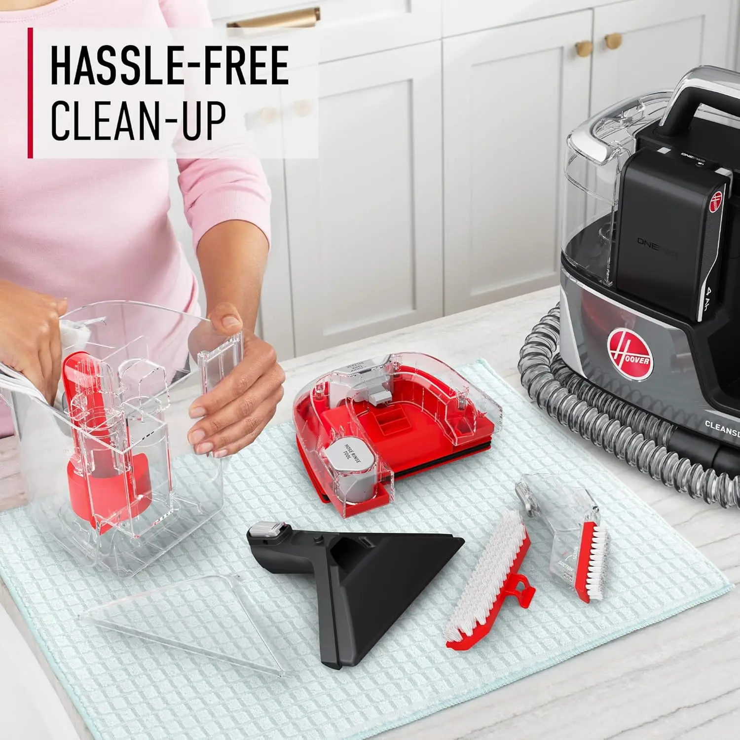 ONEPWR CleanSlate Cordless Portable Carpet + Upholstery Spot Cleaner Machine, Powerful Suction, Versatile Tools, Car and Auto De 6