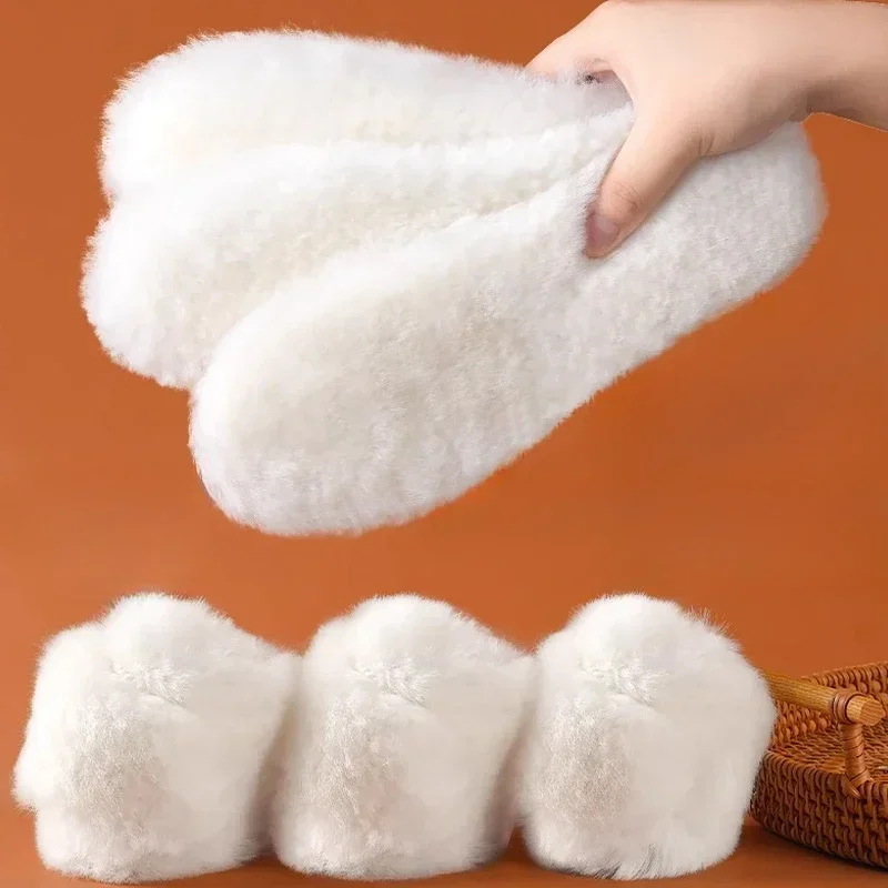 Solette Per Scarpe In Vera Pelle Di Pecora Da Donna Pi&ugrave; Vendute, Calde E Soffici Per Pantofole Con Soletta Calda Con Supporto In Lattice