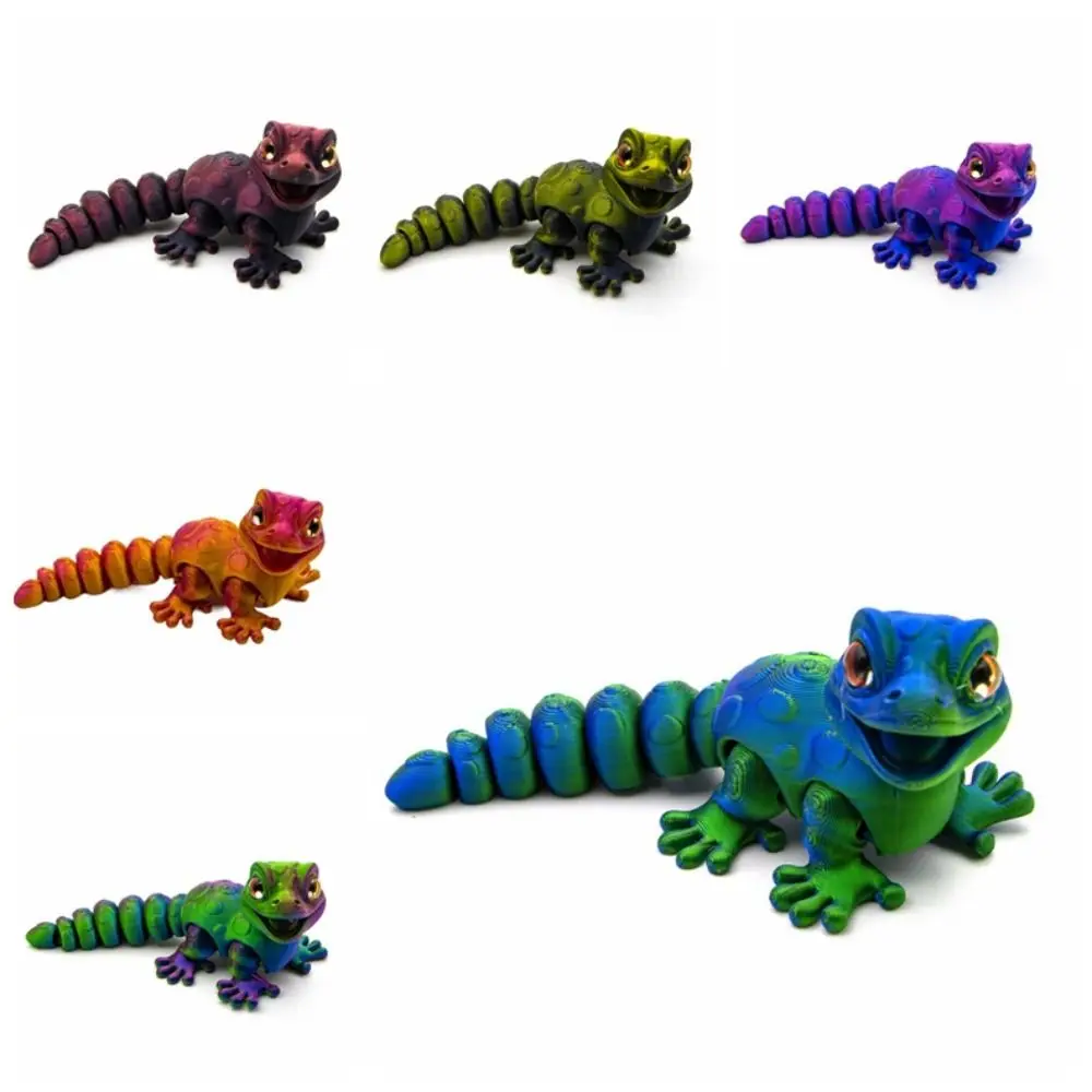 3D Printed Multi-Joint Movable Animal Miniature - Cute Sensory Toy and Home Accessory