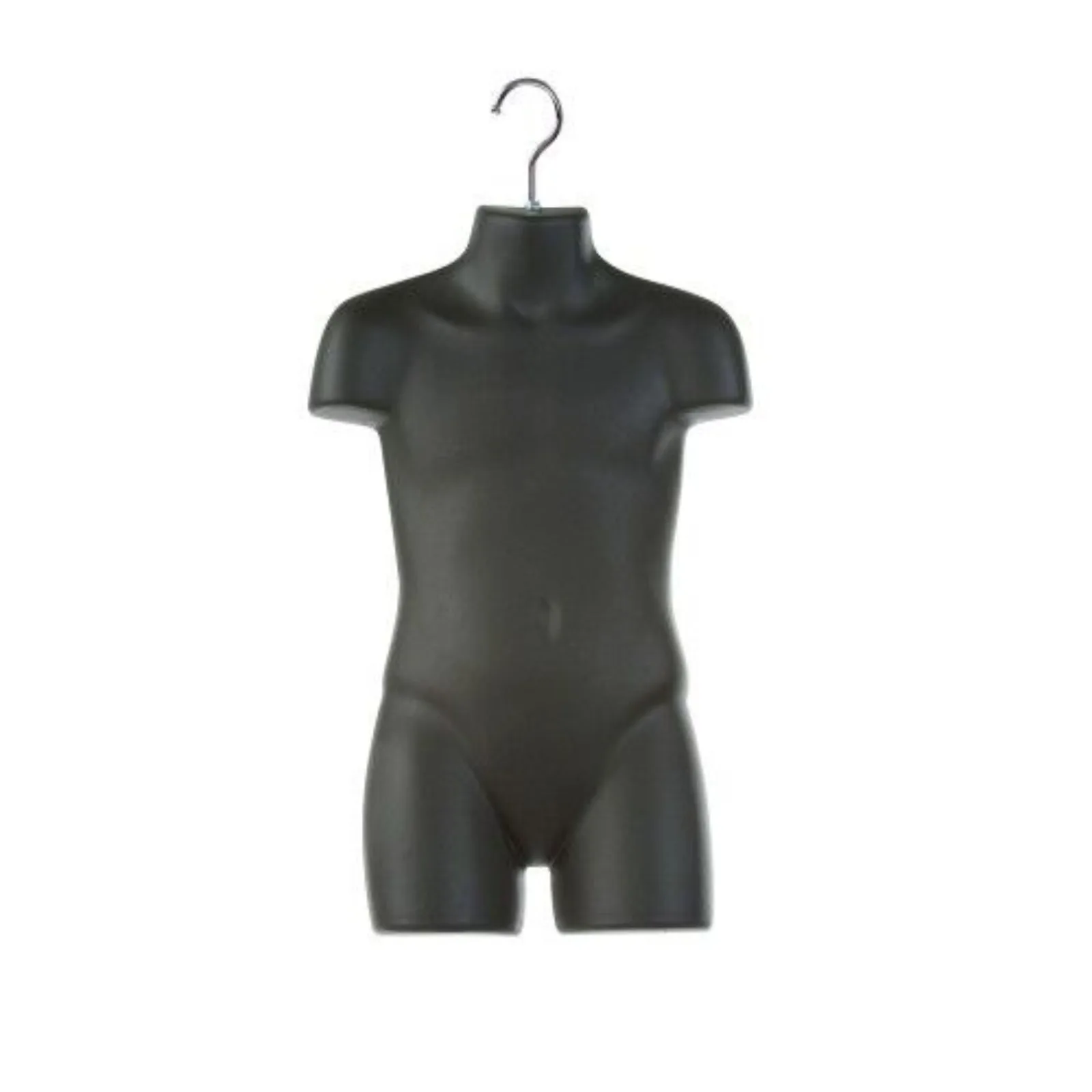 

Only Hangers Children's Plastic Mannequin Torso Body Shape-Black 2-Pack-