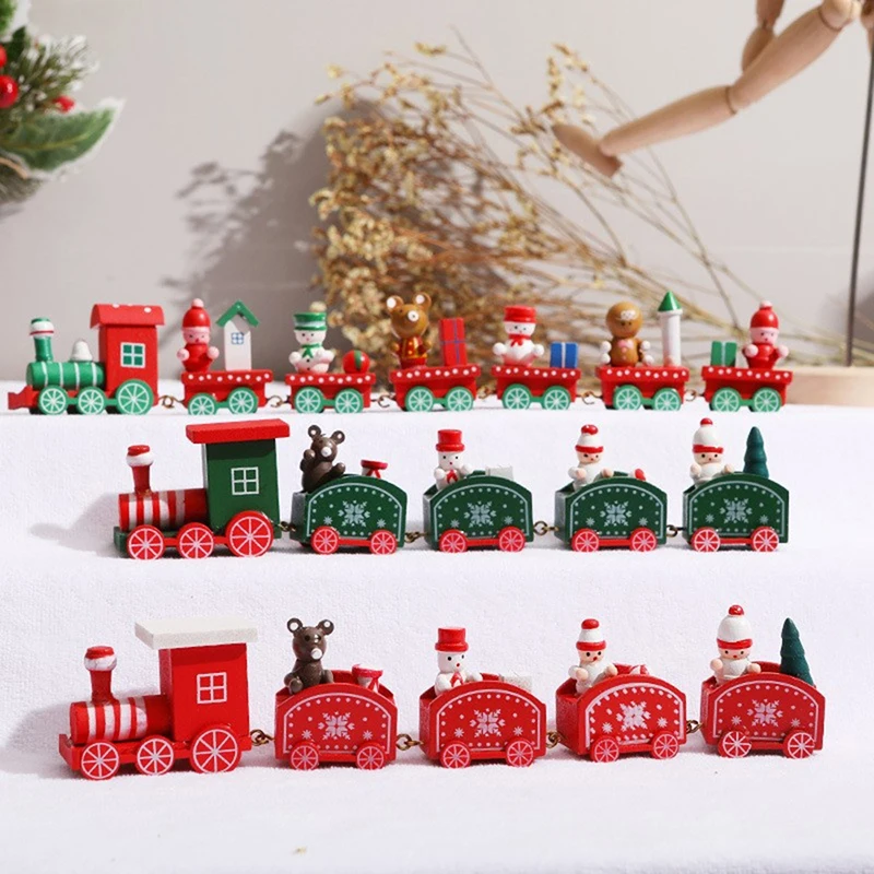 Ornament Crafts Christmas Train Ornament New Year Gift Christmas Decoration for Home Navidad Xmas Decor Merry Natal Noel