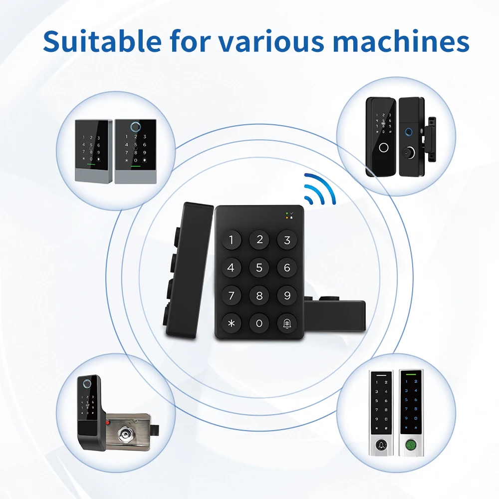 TTLOCK Wireless Keypad Wire-Free For TTlock TThotel Smart Lock Invisible Locks without Password Pin Code Access Control system access control keypad wireless numeric keypad