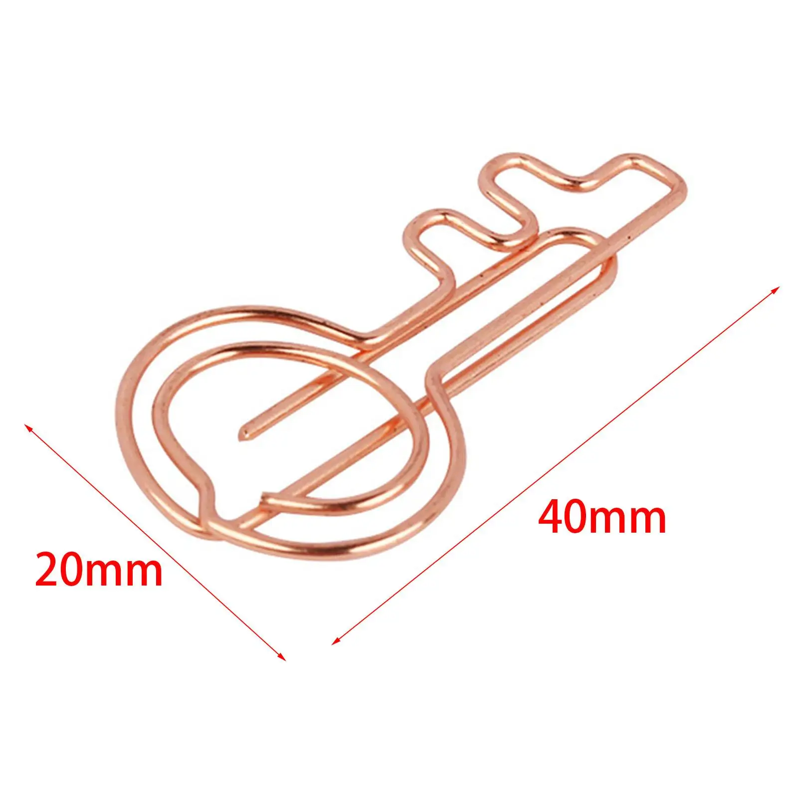 Rose Aureate Key Paper Clips Novelty Funny Bookmark 10x
