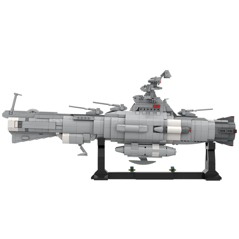 1347PCS 에픽 스페이스 크래프트 Moc 빌딩 블록 - 벽돌로 만든 Yamatosadf Dreadnought 몰입형 공상과학 디스플레이 세트.