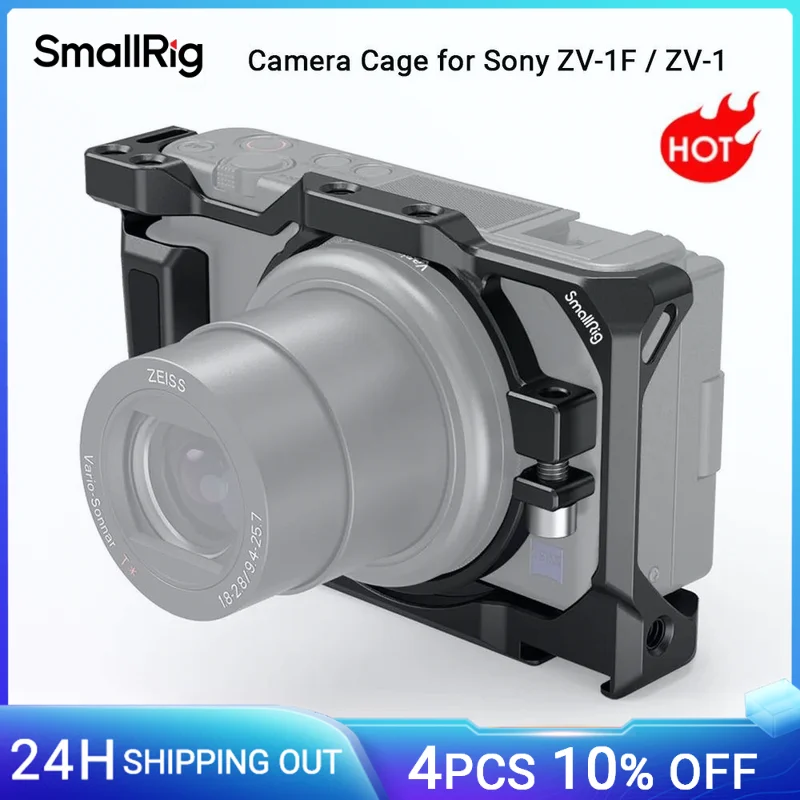 Smallrig zv1カメラケージ,サイドハンドル付きカメラケージ
