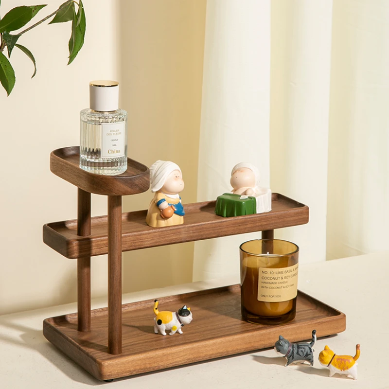 Creative Spin Ladder Organizer Shelf Supporto Per Gioielli Da Tavolo In Legno Profumo Cosmetici Multistrato Ins Wind Kitchen Holder