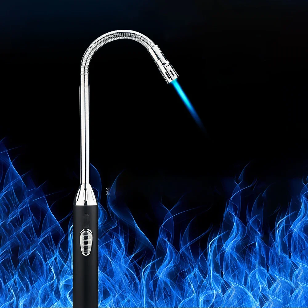 ولاعة لهب نفاثة فائقة الطول للمطبخ ، ولاعة شموع مقاومة للرياح قابلة للنفخ ، موقد غاز ، مدفأة شواء ، مسدس إشعال للطبخ الخارجي