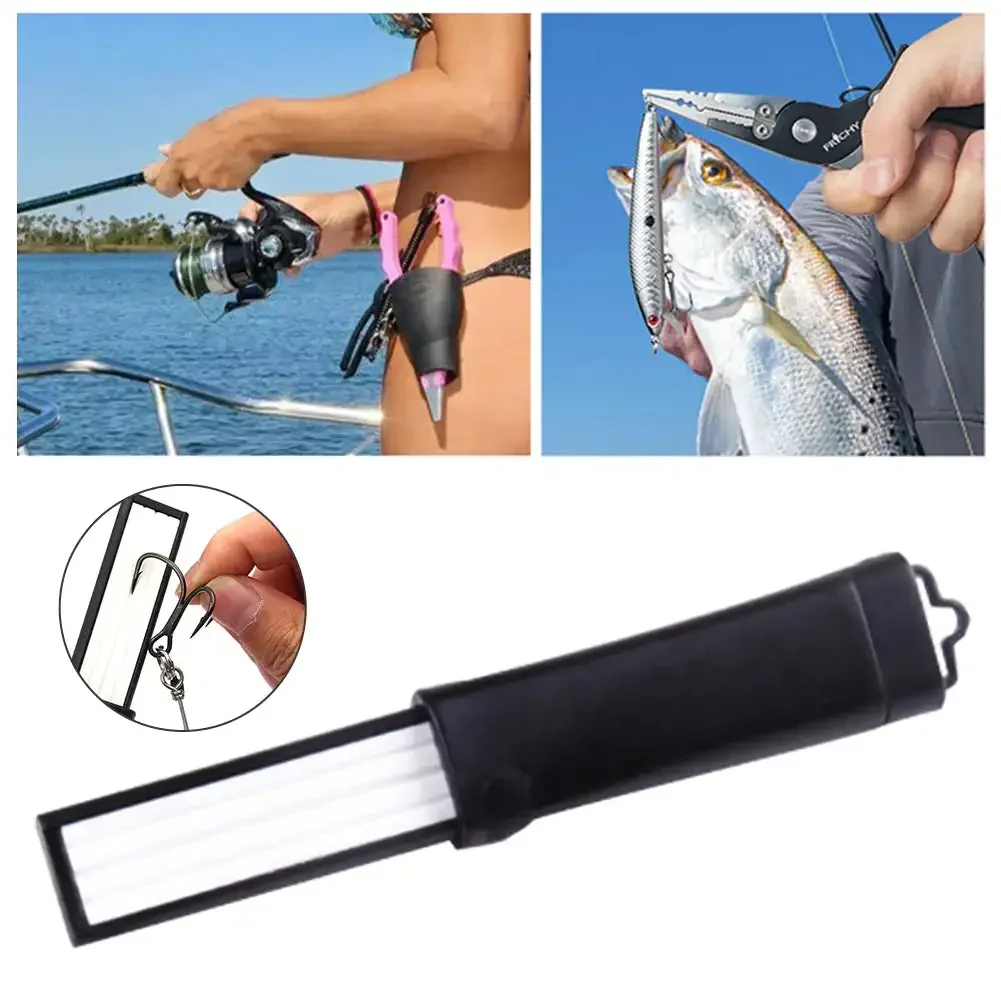 Fish Accessories Portable Outdoor Multiple Groove Fishing Hook Sharpening Hone New Fishing Grinding Hook Sharpener Tool