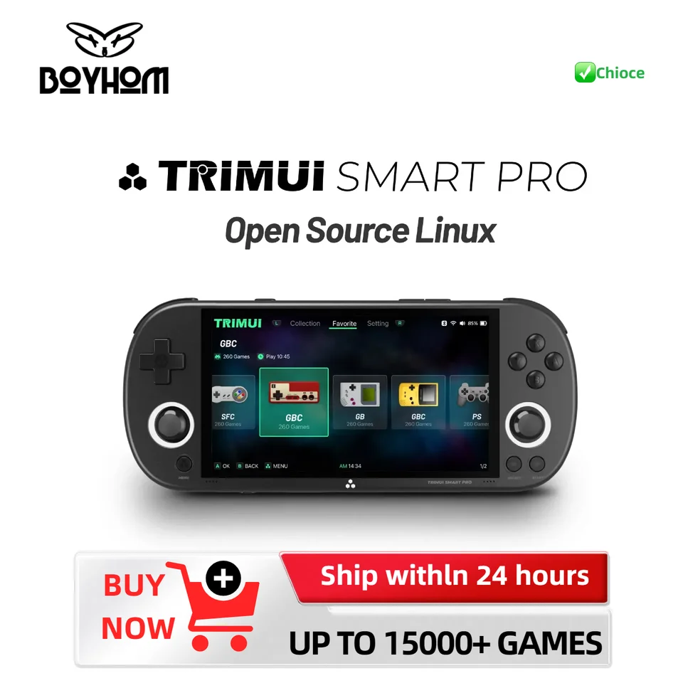 Trimui Smart Pro Handheld Game Console 4.96'' IPS Screen Linux