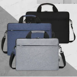 Funda para portátil con correa multiusos, bolso a prueba de golpes con asa para 10, 13, 14, 15,6 y 16 pulgadas, color gris y negro