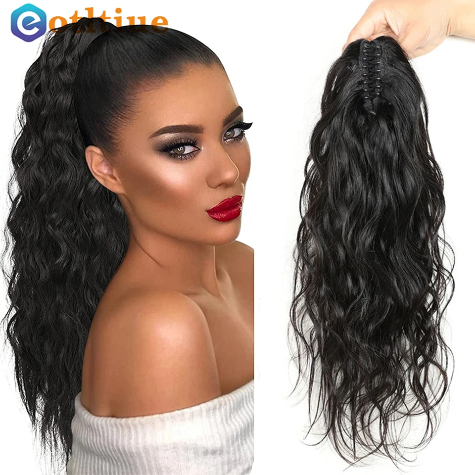 Claw Clip Human Hair Ponytail Extensions Human Hair Ponytails Clip