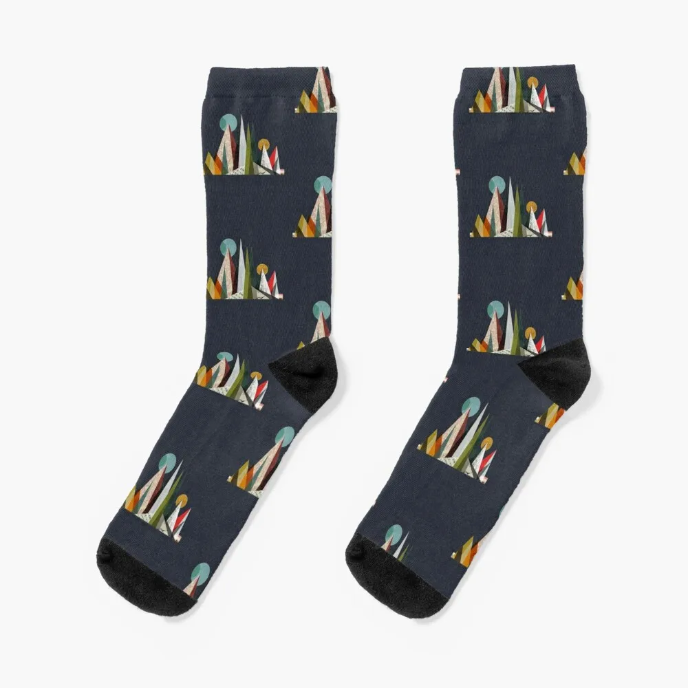 Young the Giant Socks winter thermal floral Woman Socks Men's