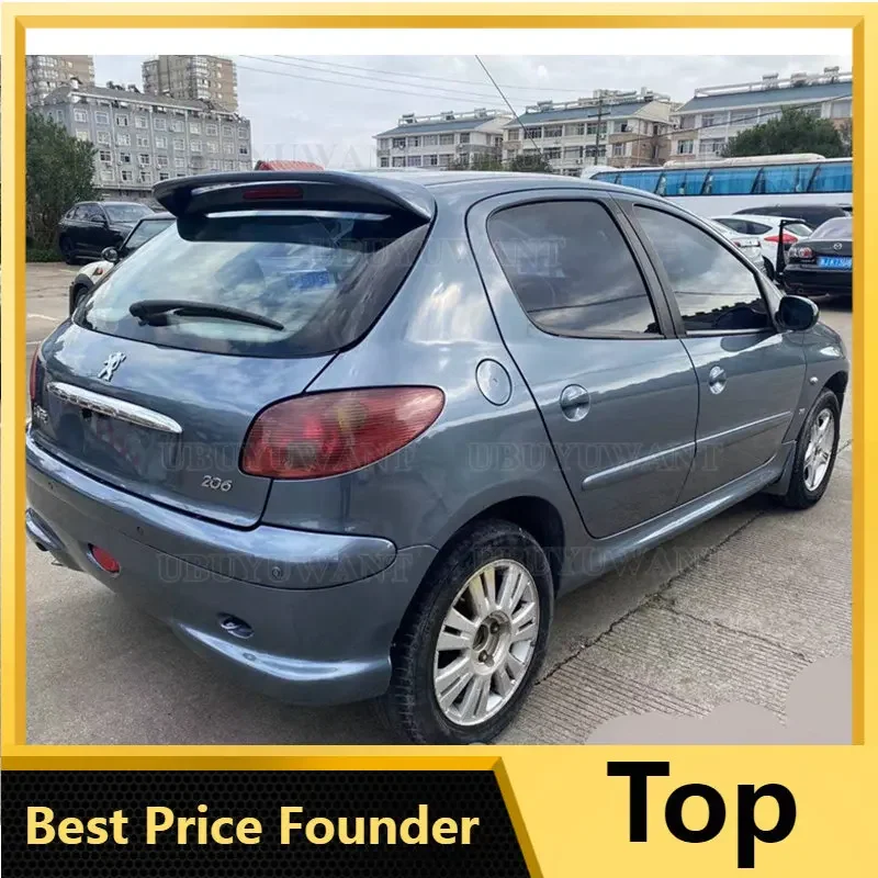 Per Peugeot 206 Spoiler Di Alta Qualità Materiale Abs Auto Ala Posteriore Primer Spoiler Posteriore Per Peugeot 206 207 Spoiler