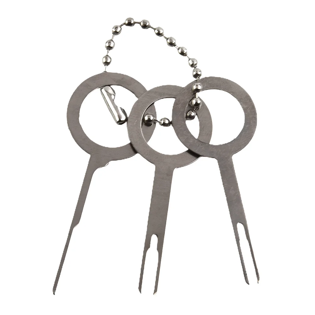 

Replaces Car Terminal Removal Set Stainless Steel Tool Wire 3pcs Accessories Connector Electrical Key Wiring Kit