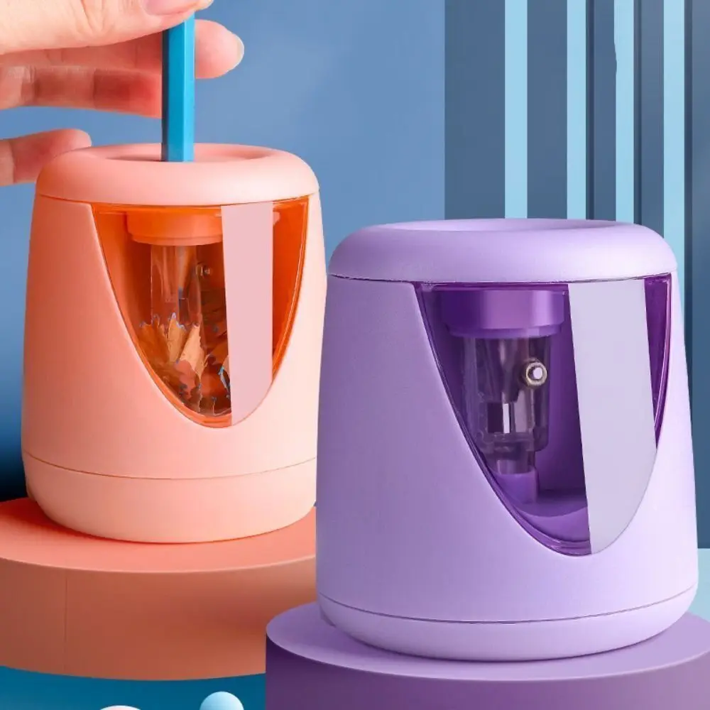 사무실 학교 용품 배터리/USB/충전 전기 연필깎이 스위치 자동 창의적 문구 기계 도구