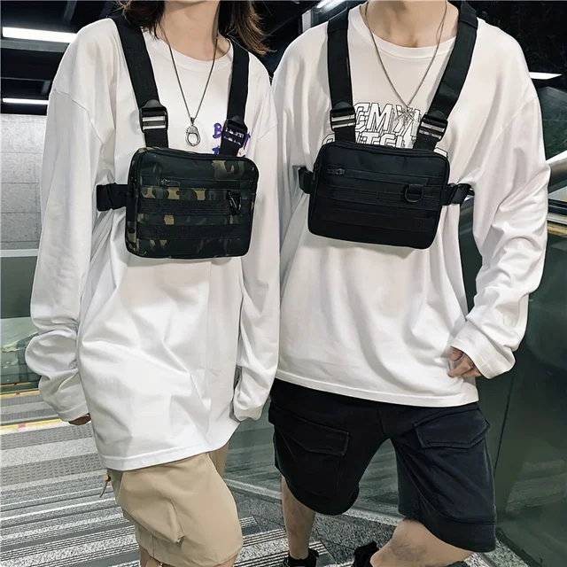 Pocket Chest Front Pack Pouch Vest Rig Carry Waist Bag Pouch Bag Chest Bag Vest Bag 6