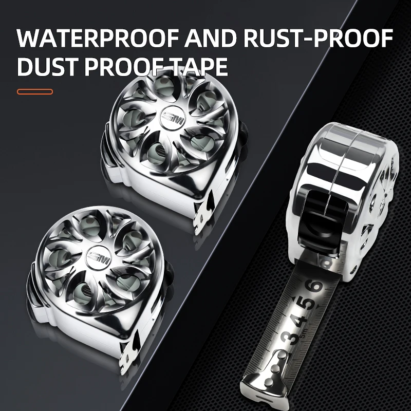 Stainless Steel Anti-Corrosion Retractable Metric Tape Measure with Hollow Design