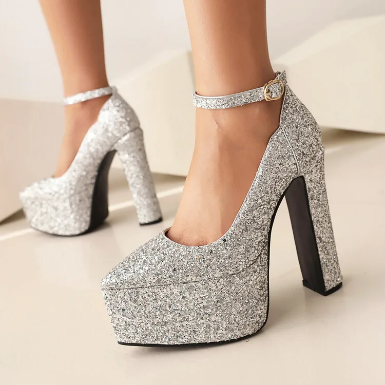 Ochanmeb glitter pumps durability