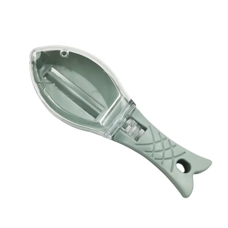 Fish Skin Brush Fast Remove Fish Scale Scraper Planer Tool Scaler Fishing Knife Cleaning Tools Kitchen Cooking Accessorie