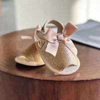 Baby Shoes Summer Baby Boy Girl Shoes Toddler Flats Sandals Soft Sole Anti-Slip Bowknot Crib First Walker Shoes 6