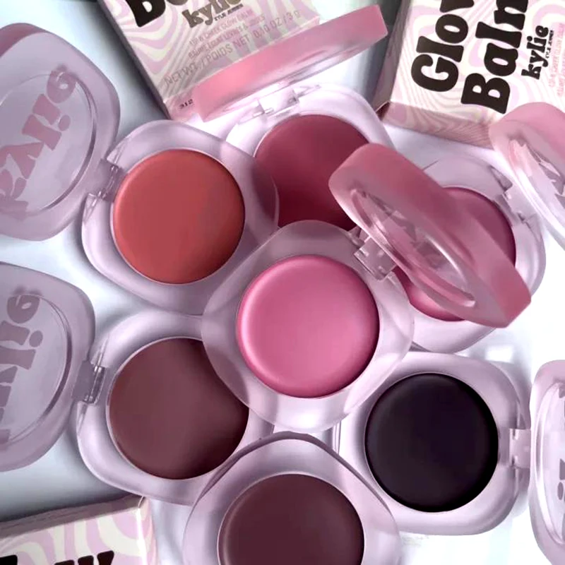 Hybrid Kissed Lip & Cheek Glow Balm - Peach Pink Blusher & Brightening Facial Rouge