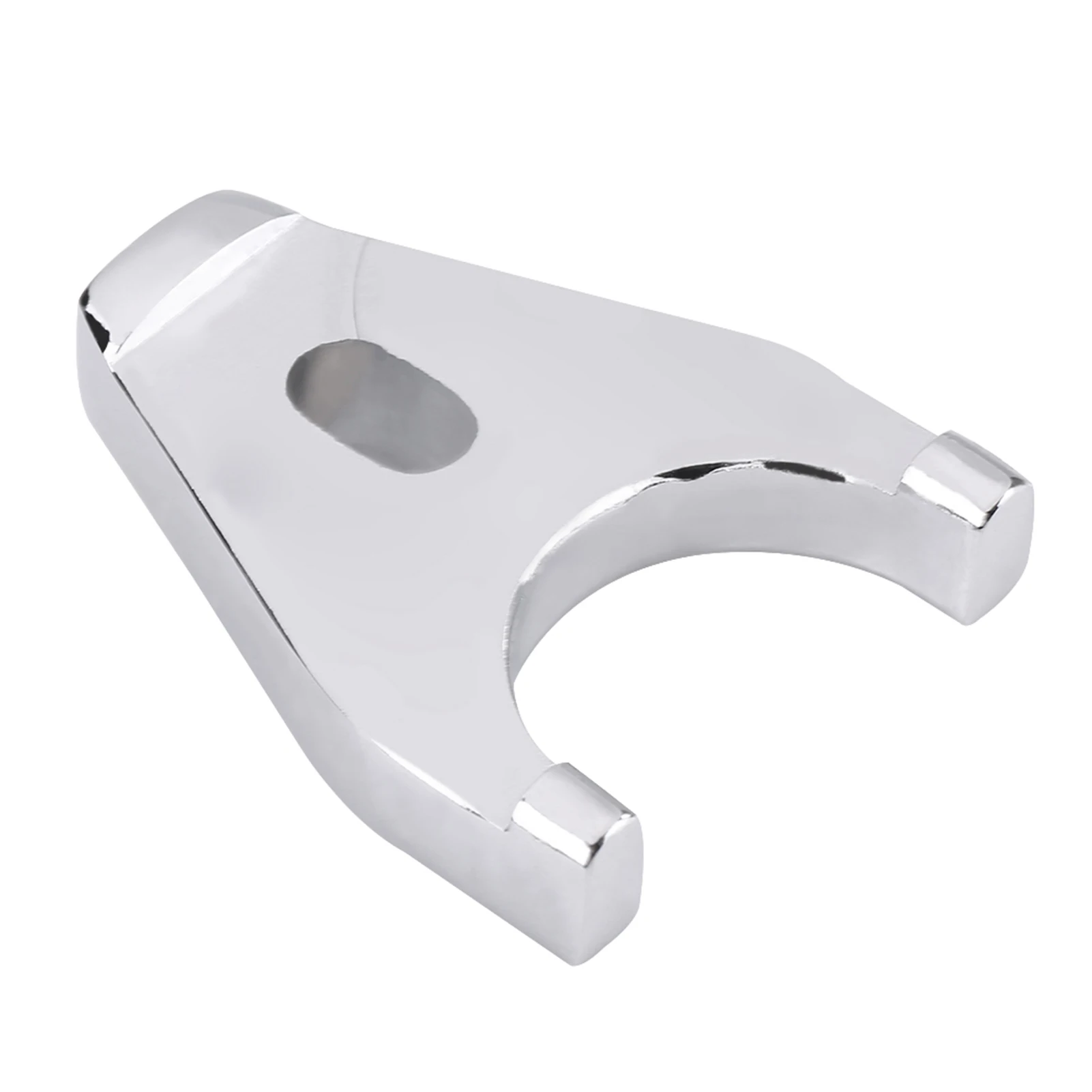 Chrome Billet Aluminum Distributor Clamp Hold Down with Screw Replacement for Chevy SBC BBC SB BB HEI Electronic