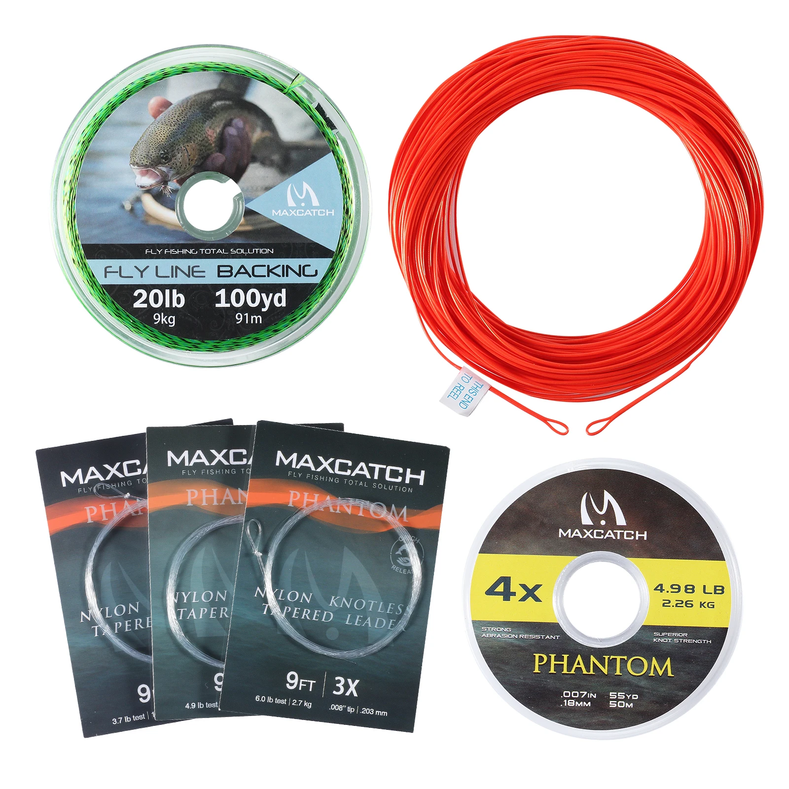 Premium Weight Forward Floating Fly Fishing Line with Dual Welded Loops - 100FT