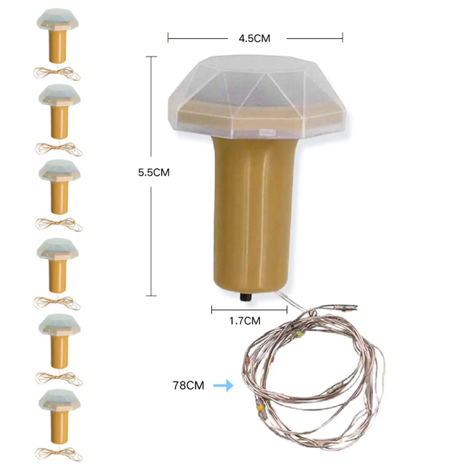 

Wine Bottle Corks Lights Solar Powered Party Favor for Table
