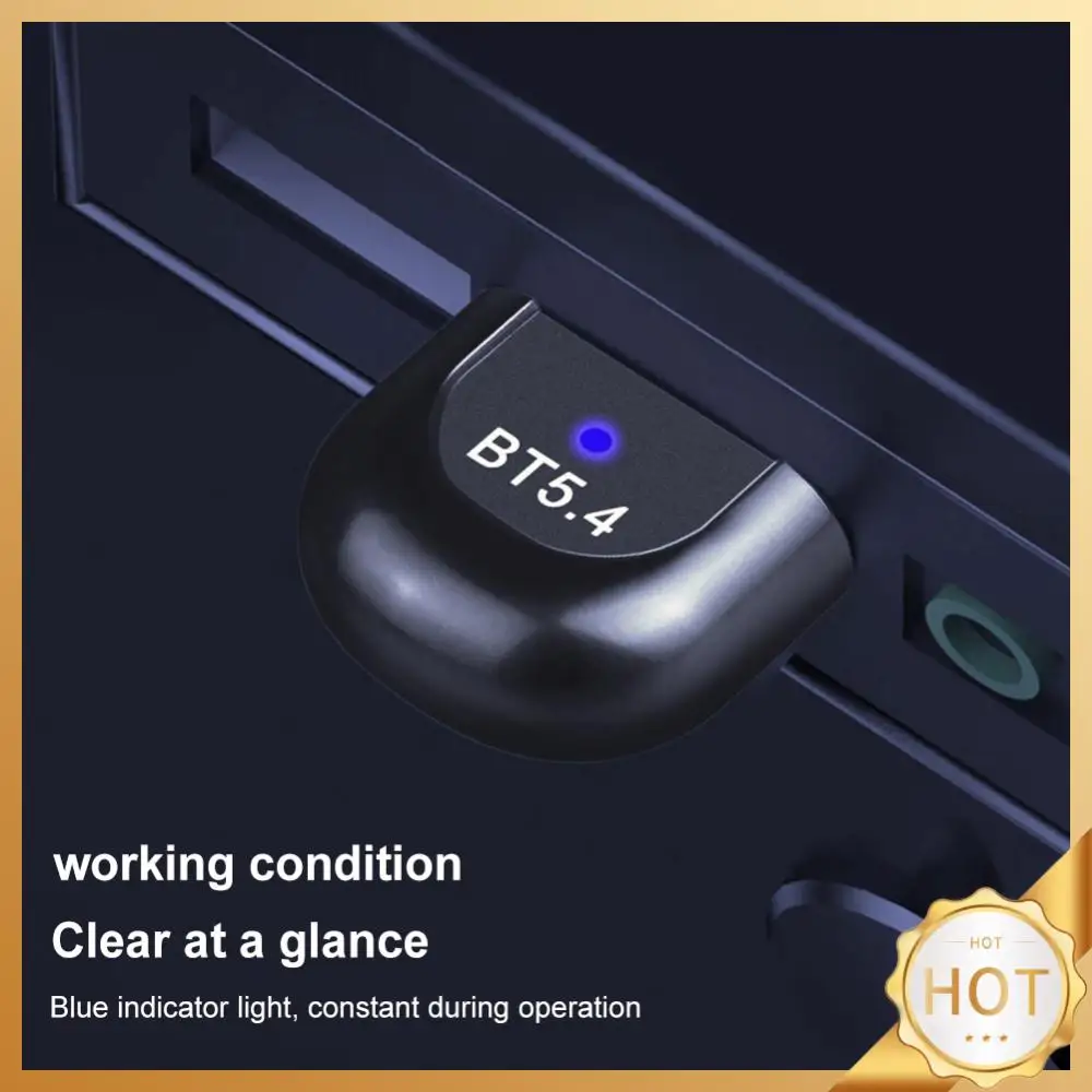 USB 블루투스 호환 5.4 어댑터, 무선 USB 어댑터, 드라이버 프리 USB..