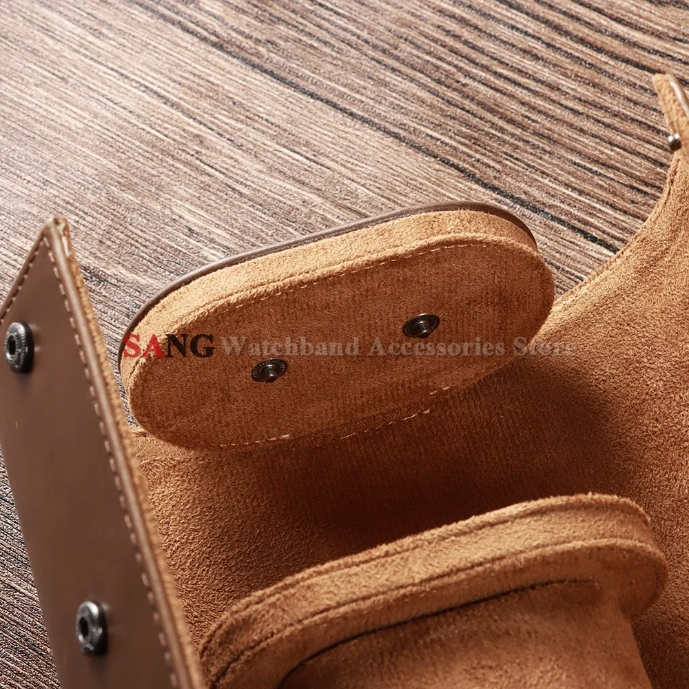 PU-Leder Uhrenbox Reiseetui Vintage Uhrenaufbewahrung Organizer - Sichere Aufbewahrung Vintage Uhren Präsentationsorganizer – Detail 4
