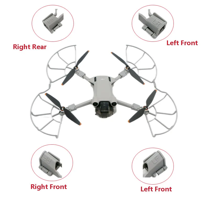 Protège-hélices DJI Mini 3 / Pro - Anti-collision Gris clair