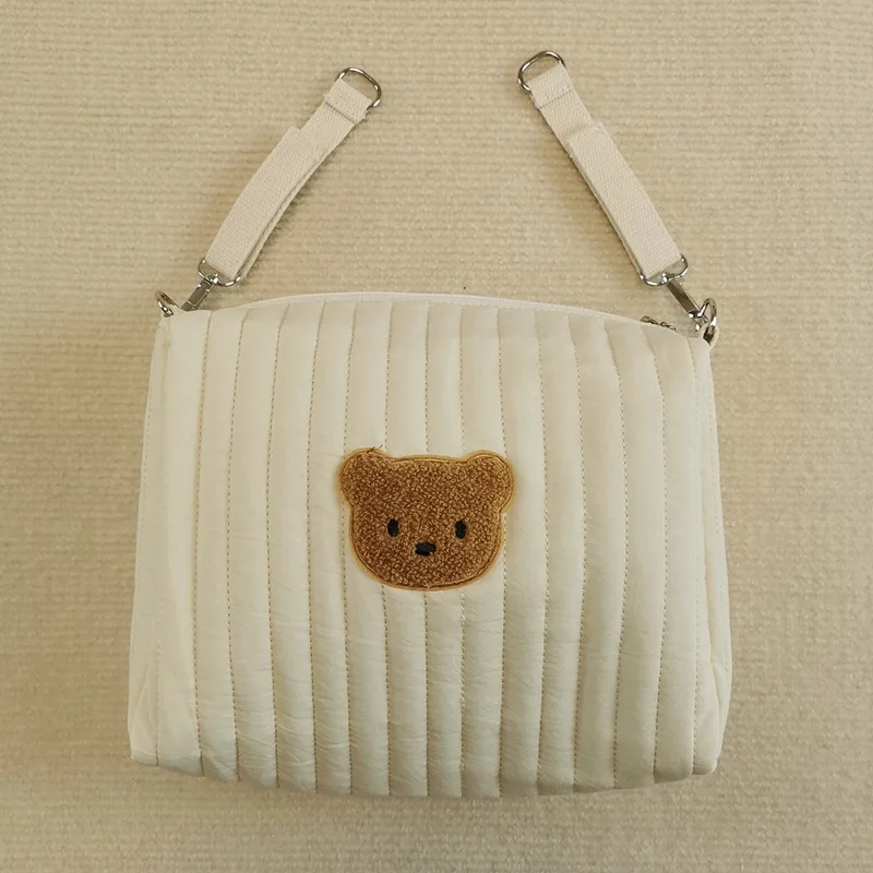 Baby Strollers comfotable Stroller hanging bag ins wind embroidery bear zipper storage bag mommy go out diaper bag mother and baby bag baby girl stroller accessories