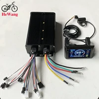 Contrôleur d'onde sinusoïdale de moteur sans balais de vélo électrique 36V 48V 60V 60A 2000W 3000W avec écran LCD couleur S966 pour Scooter de vélo de montagne électrique 5
