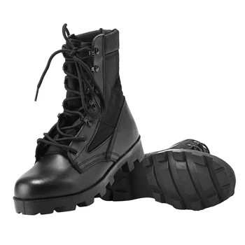 Mens Desert Combat Boots Breathable Motorcycle Outdoor Hiking Boots High-top Winter Tactical Military Boots Non-Slip for Men 1