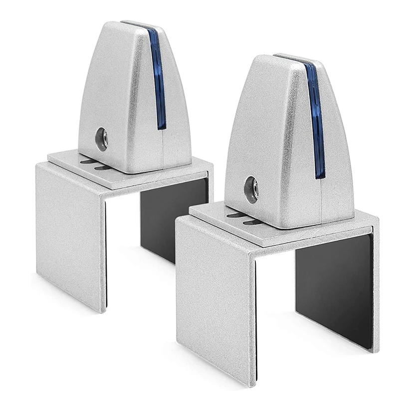 

4 Pack Silver Sneeze Guard Clamp Support Office Desk Partition Holder Adjustable Table Securing Screen Clip