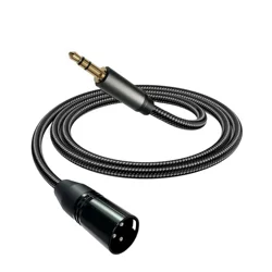 Premium 3.5mm to Mini XLR Audio Adapter Cable - 0.5m (180 degrees 3.5)