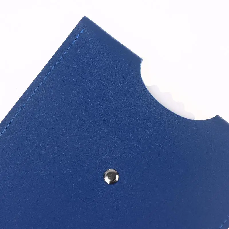 Blaue PU-Leder-Parkscheibe, 4-sprachige Version, langlebiger und wasserbeständiger Ankunftstimer für das Auto – universelles europäisches Design – Detail 16