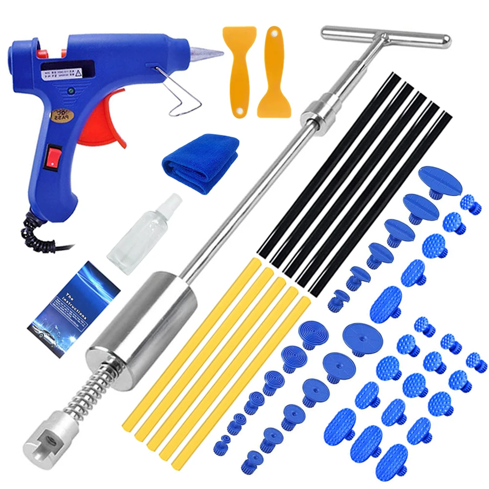 Auto Body Dent Repair Tool With Slide Hammer T Bar Dent Puller For Car Body Hail Dent Removal