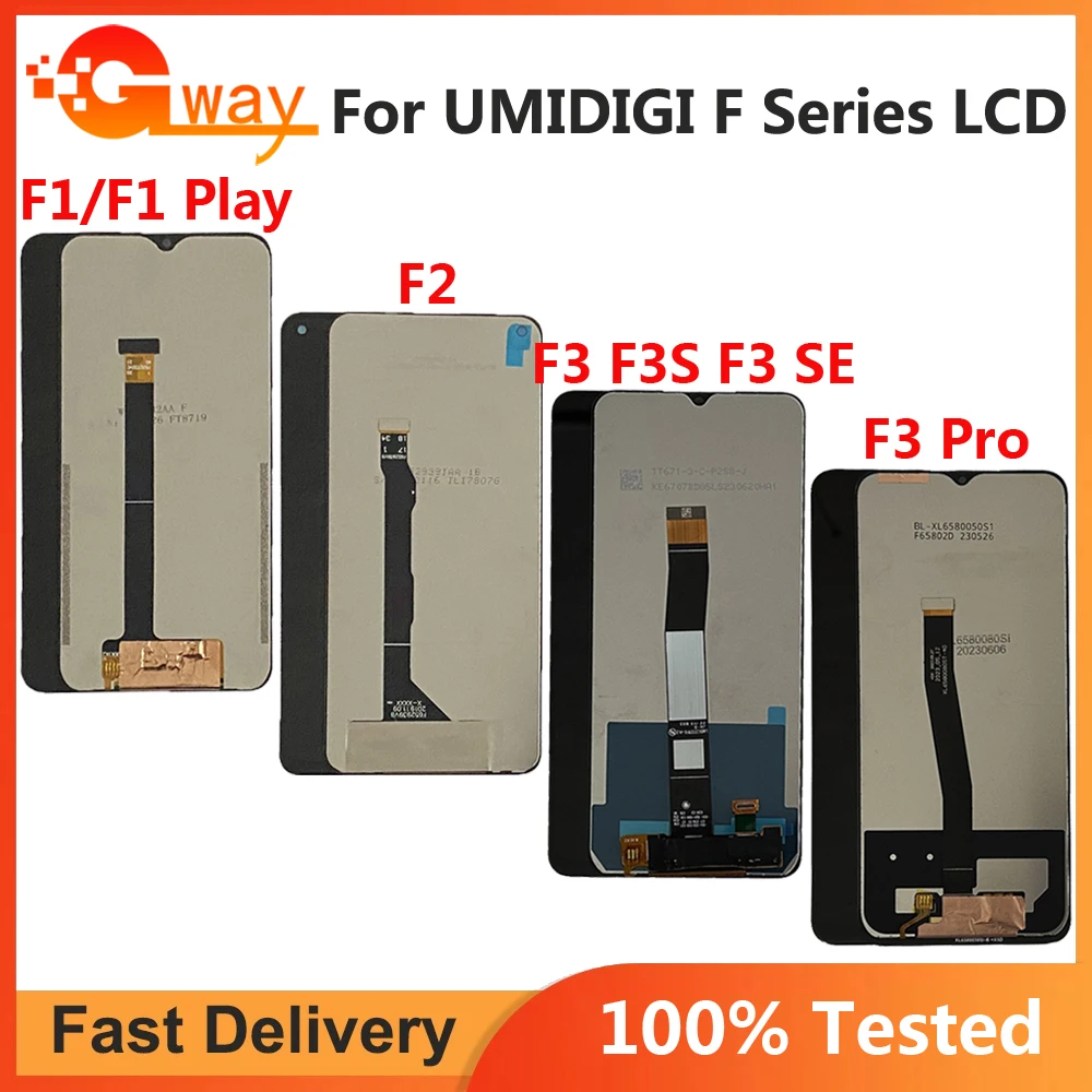For UMIDIGI F1 F2 F3 Pro LCD Display Touch Screen Replacement For UMIDIGI F1Play LCD UMIDIGI F3S F3 SE LCD Display Repair Parts