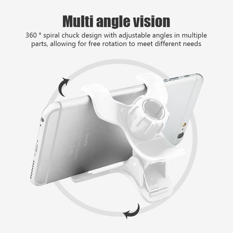 Mobile Phone Holder Extendable Neck Hanging Selfie Stick Adjustable 360°Free Rotating Mount Support Live Streaming Phone Stand