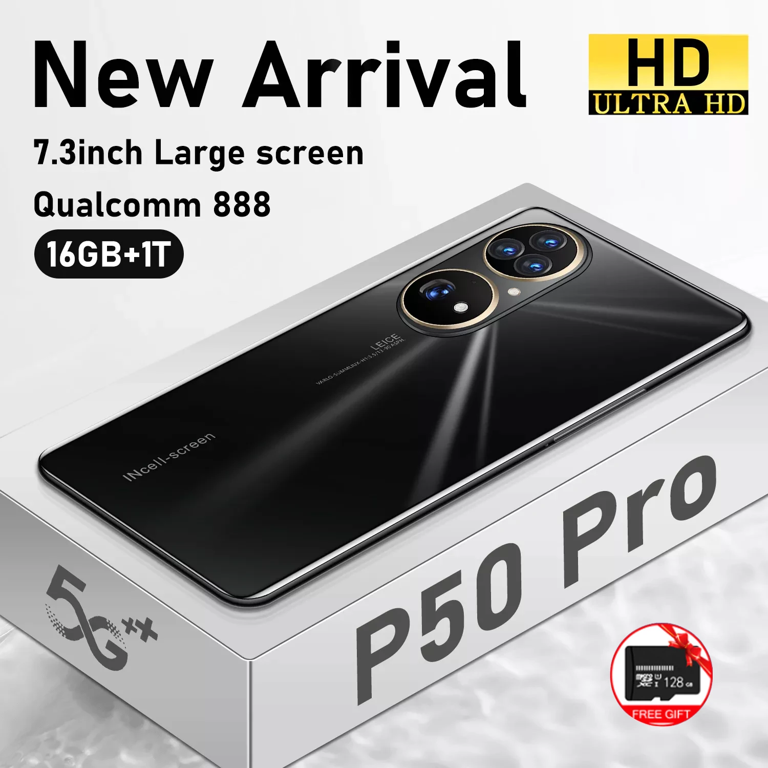 Смартфон глобальная версия Hau wei P50 PRO 16 ГБ + ТБ Android 6800 мАч Snapdragon 888 две карты
