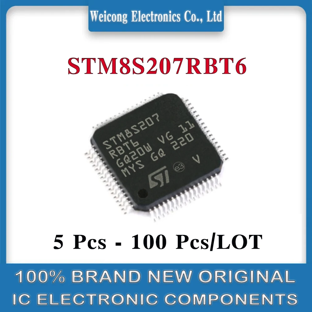 

STM8S207RBT6 STM8S207RBT STM8S207RB STM8S207R STM8S207 207RBT6 STM8S STM8 STM IC MCU Chip LQFP-64