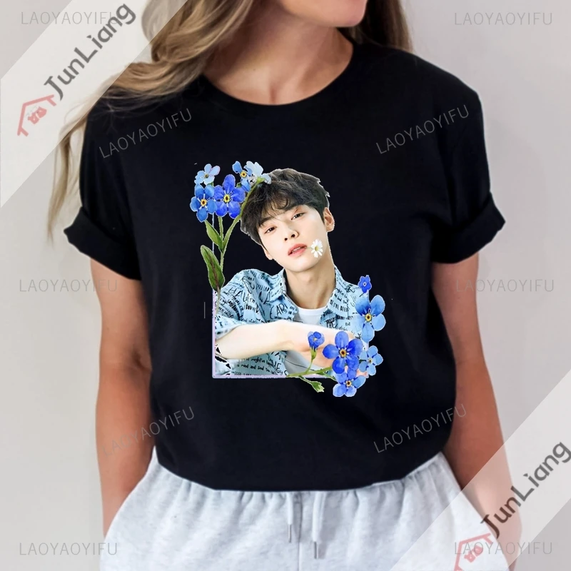 CHA EUN-WOO CK サイン入りＴシャツ CHA EUN-WOO チャウヌ CK サイン入りTシャツ カルバンクライン