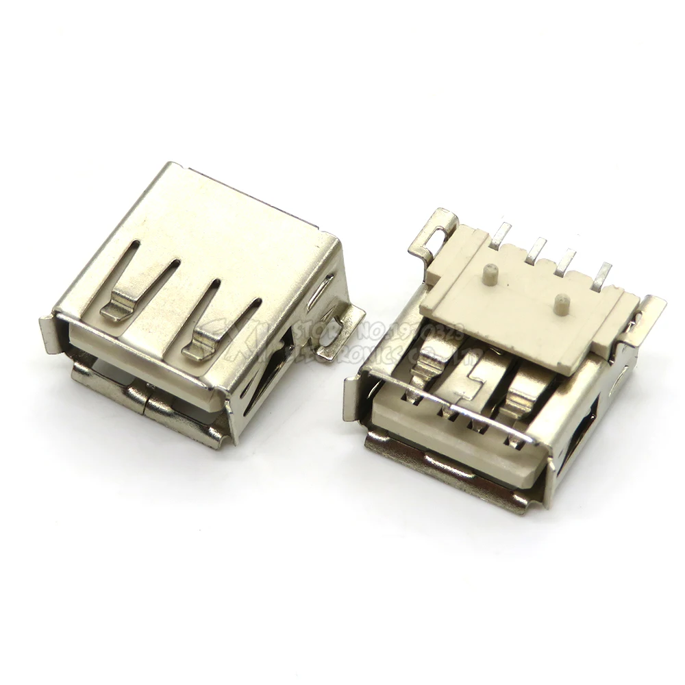 5-Pack USB Type A Port Solder Connectors