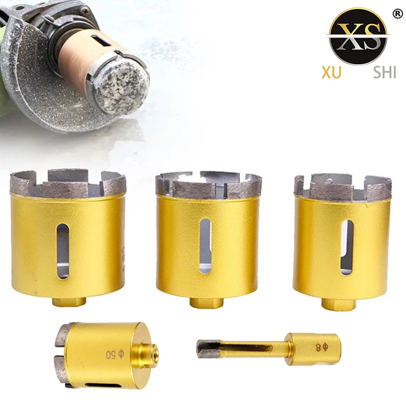 M10 Angle Grinder 6mm-65mm Diamond Drill Cutter Saw Core Drill Bit Hole Opener For Granite Marble Brick Tile Ceramic Concrete free shipping 6 16mm m14 thread sintering wet diamond drill bit angle grinder hole saw for granite tile marble concrete quartzit