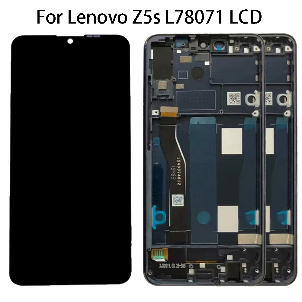 

100% Оригинальный ЖК-дисплей для Lenovo Z5S L78071 сенсорный экран дигитайзер дисплей в сборе со стеклянной сенсорной панелью Pantalla