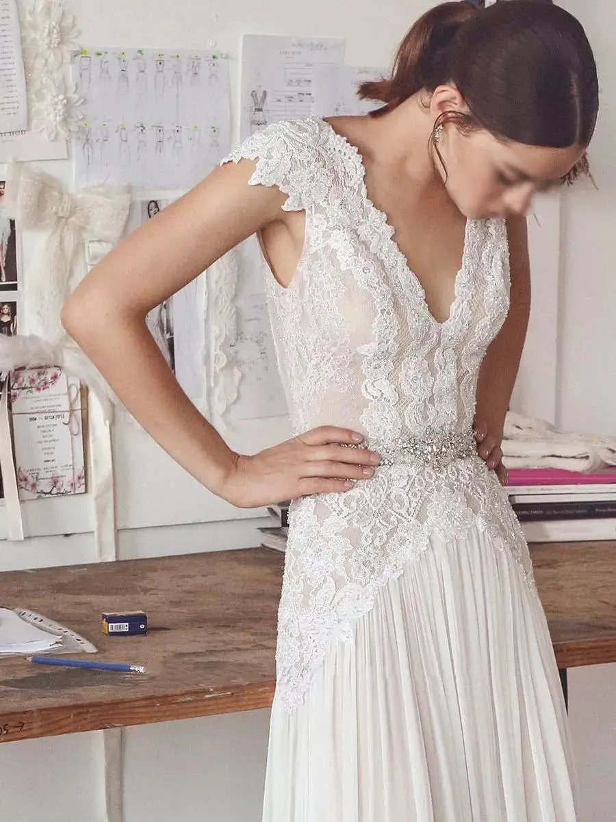 Рисунок 3 - Свадебное платье-трапеция в стиле бохо