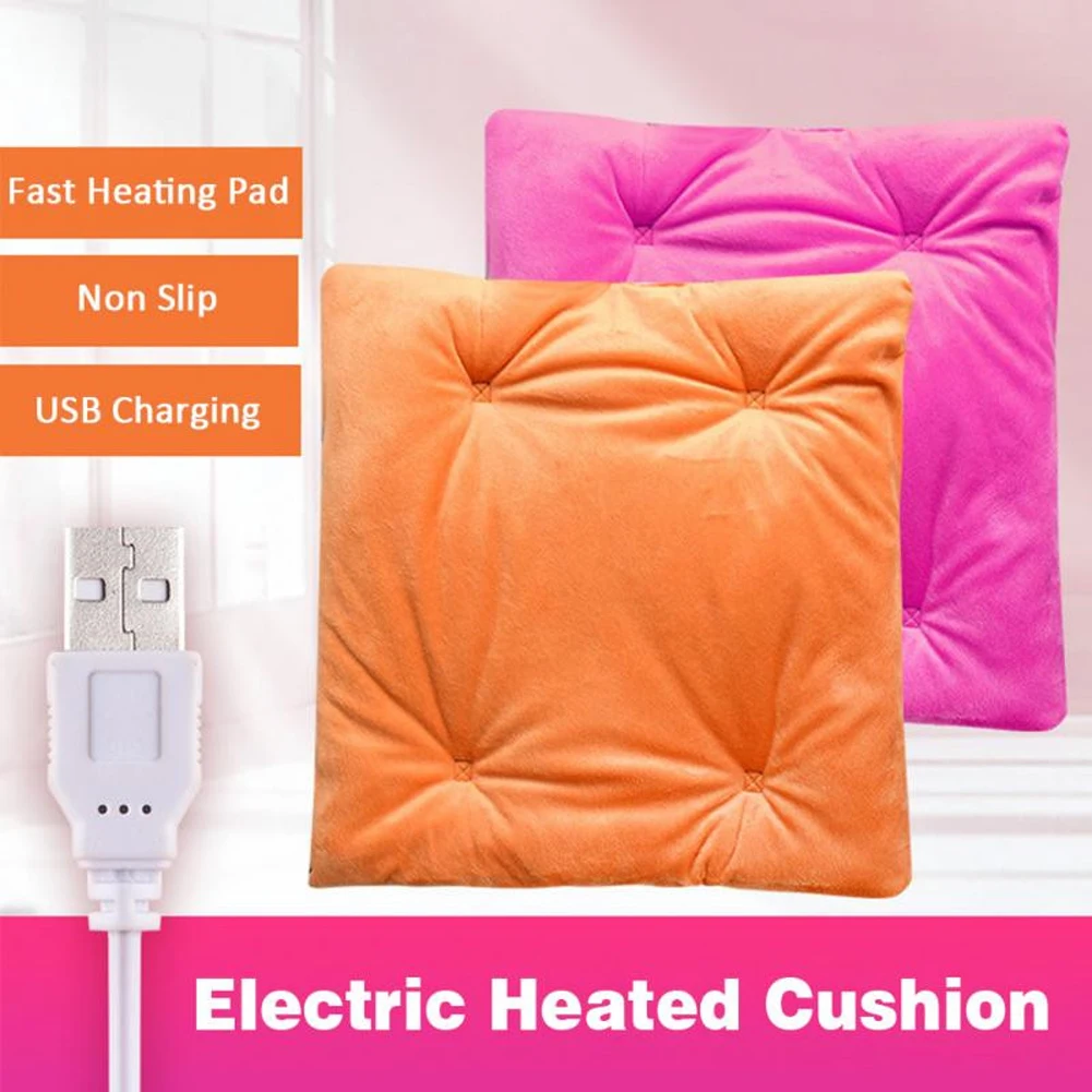 Car Heating Cushion Comfortable Seat Warmer With USB Cable Fast-heating  Electric Winter Warm For Desk Home Office Computer Chair - AliExpress
