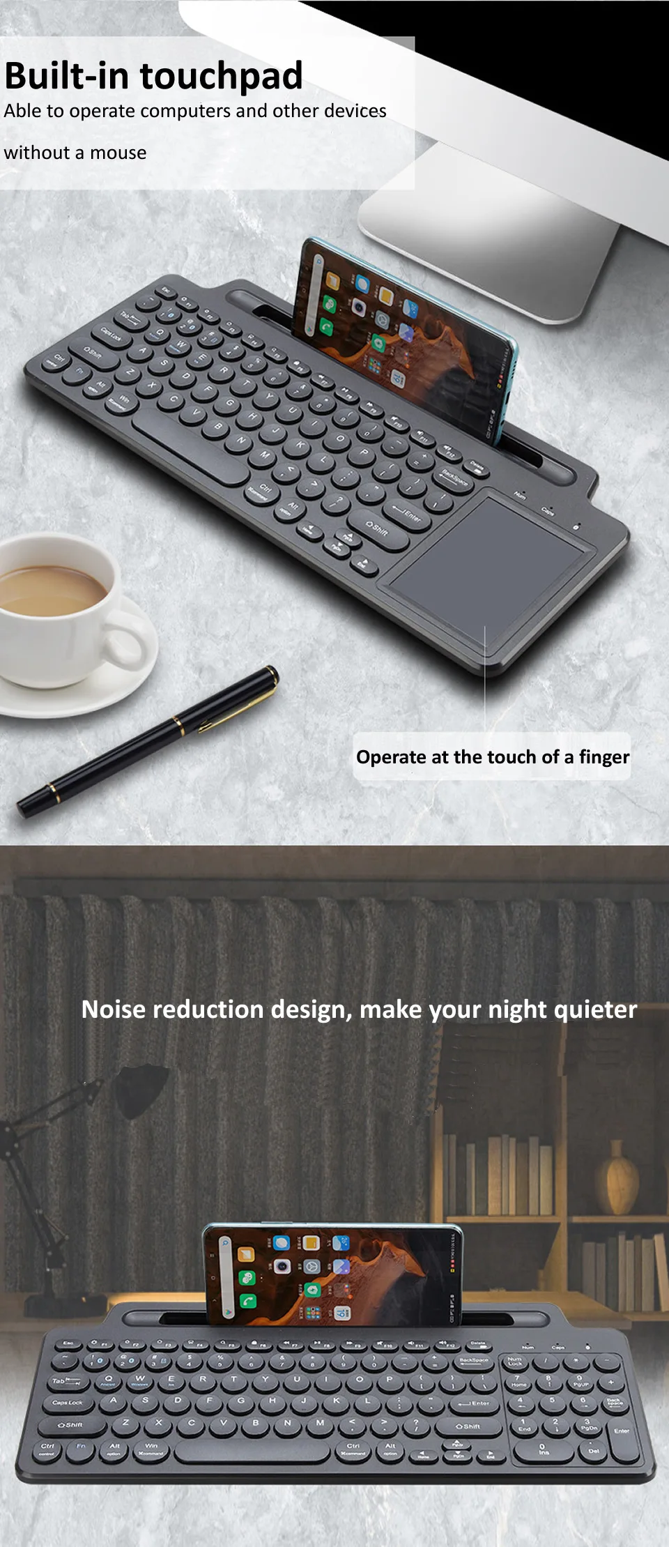 touchpad mouse slot para cartão numérico para