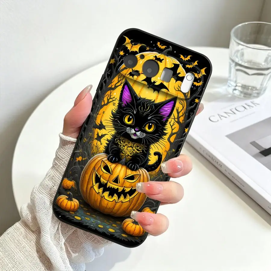 Halloween Cat Pumpkin Phone Case Cover